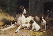 Otto Eerelman Dogs oil